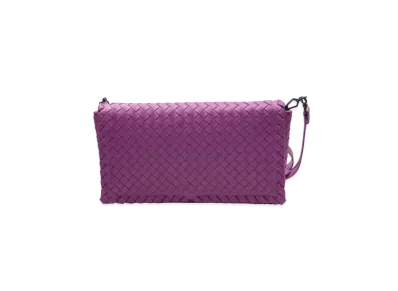 Bottega Veneta Lambskin Crossbody Bag "Purple"
