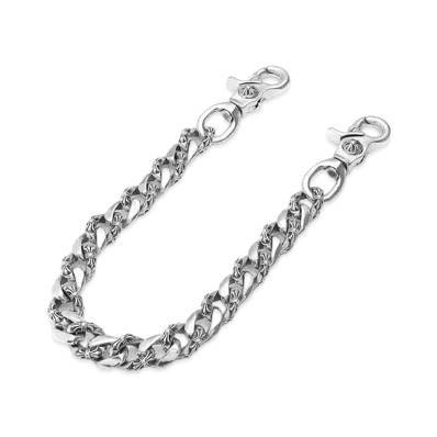 Chrome Hearts Fancy Link Chain 2 Clip Short "Silver"