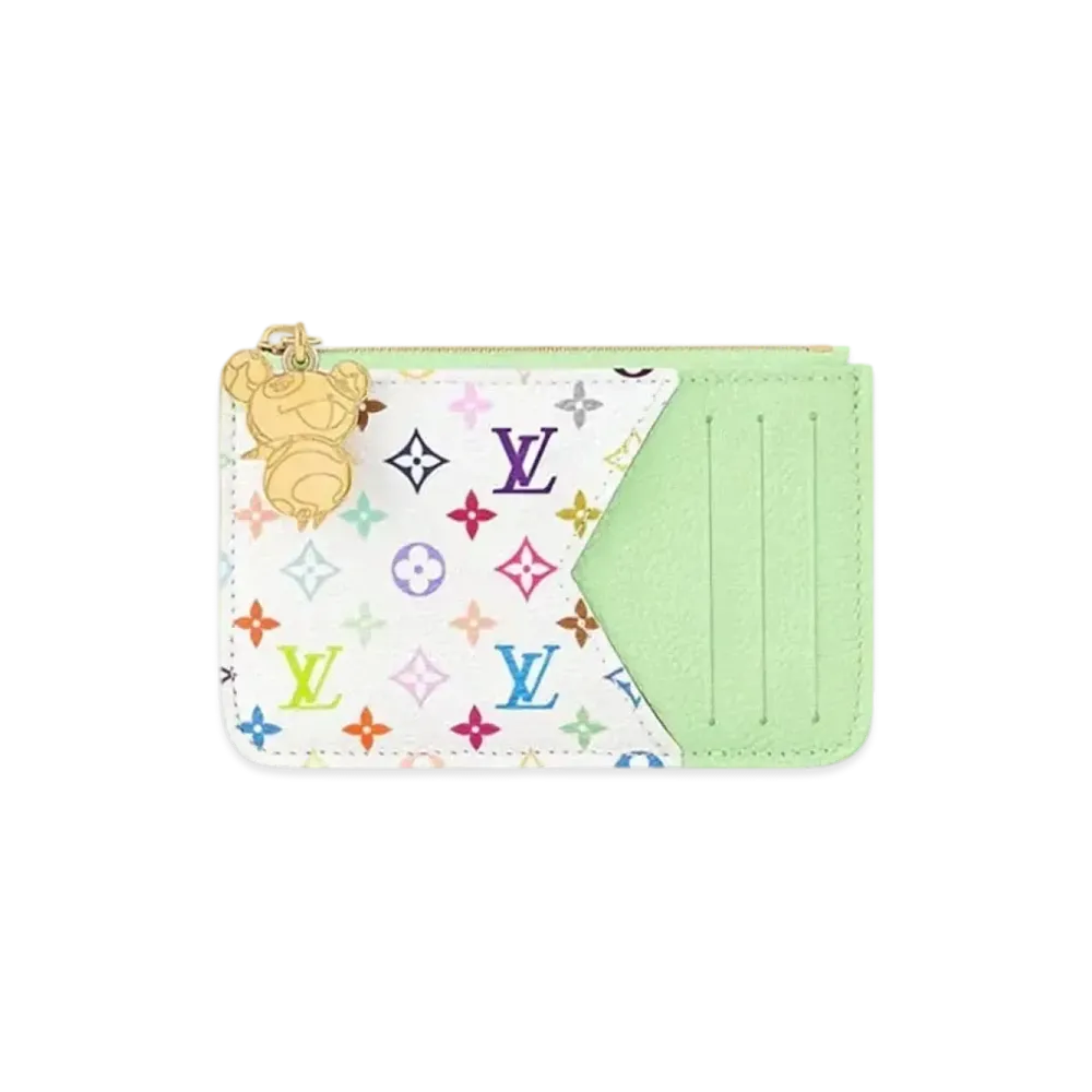 Louis Vuitton x Takashi Murakami Romy Card Holder Monogram Empreinte "Green Tea"