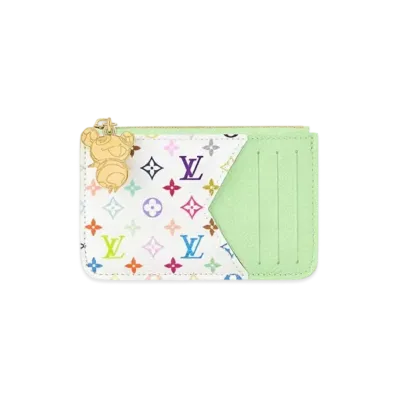 Louis Vuitton x Takashi Murakami Romy Card Holder Monogram Empreinte "Green Tea"
