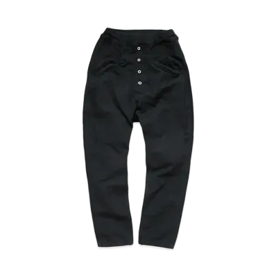 KAPITAL THIN CANVAS SARUERNOUBEL PANTS "Black"