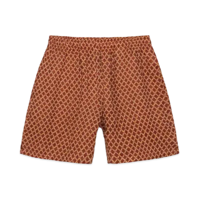 Stussy x Our Legacy Work Shop Laguna Shorts Yellow Red Linen "Yellow/Red Linen"