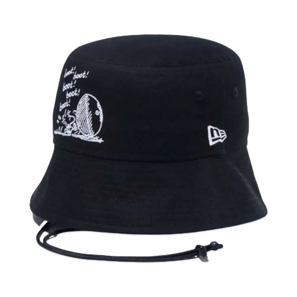 NEW ERA x PEANUTS Bucket 01 Sailor Brim Woodstock Rugby "Black"