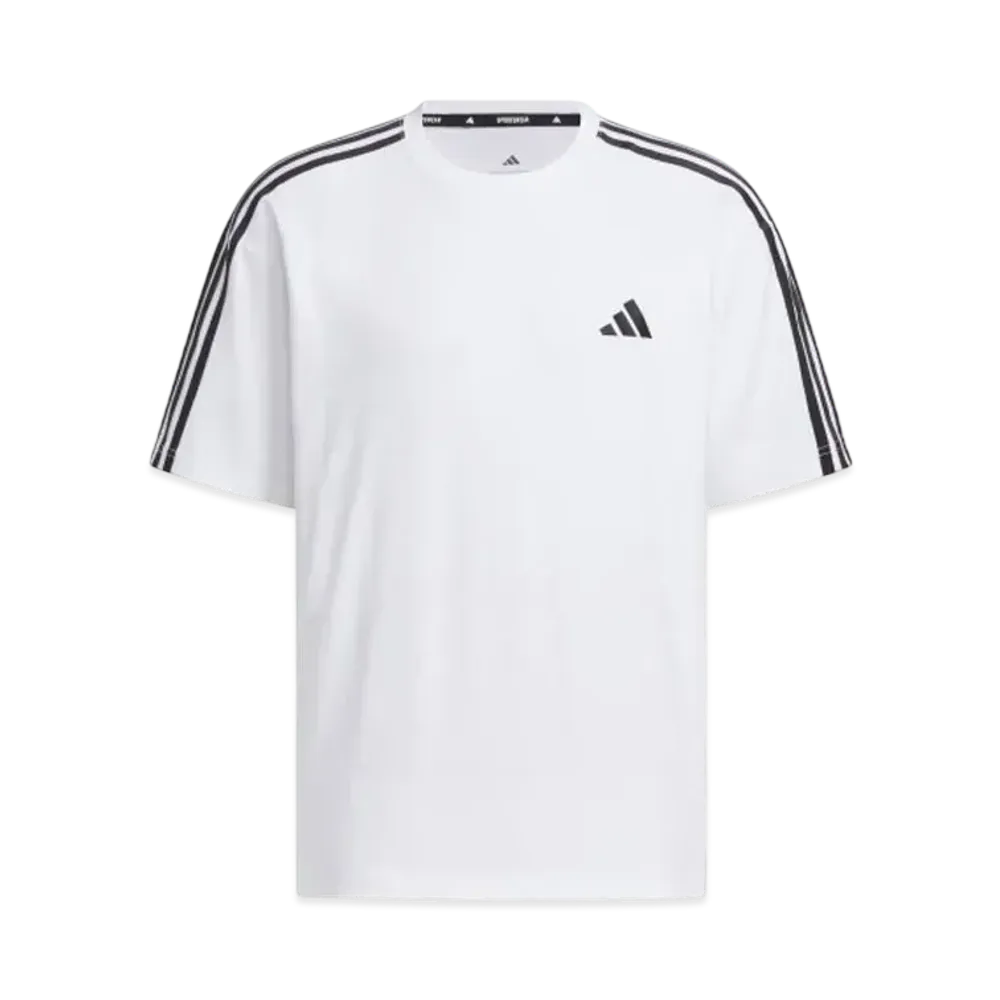 adidas Essentials Plus Loose Fit Three Stripes Short Sleeve T-Shirt "White"