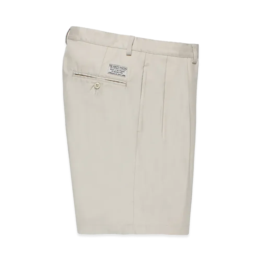 WACKO MARIA Double Pleated Chino Short Trousers "Beige"