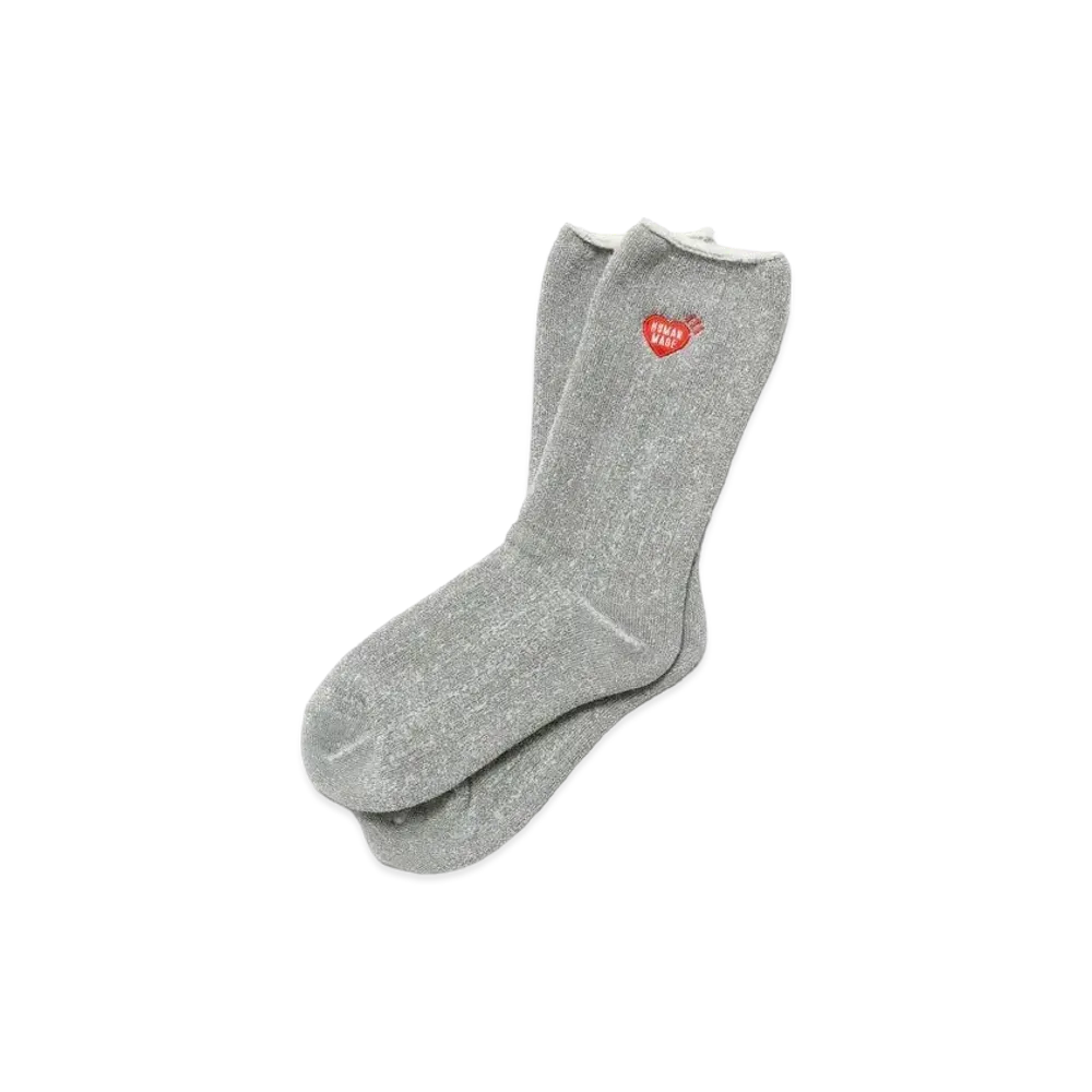 HUMAN MADE PLATING PILE SOCKS "Gray"