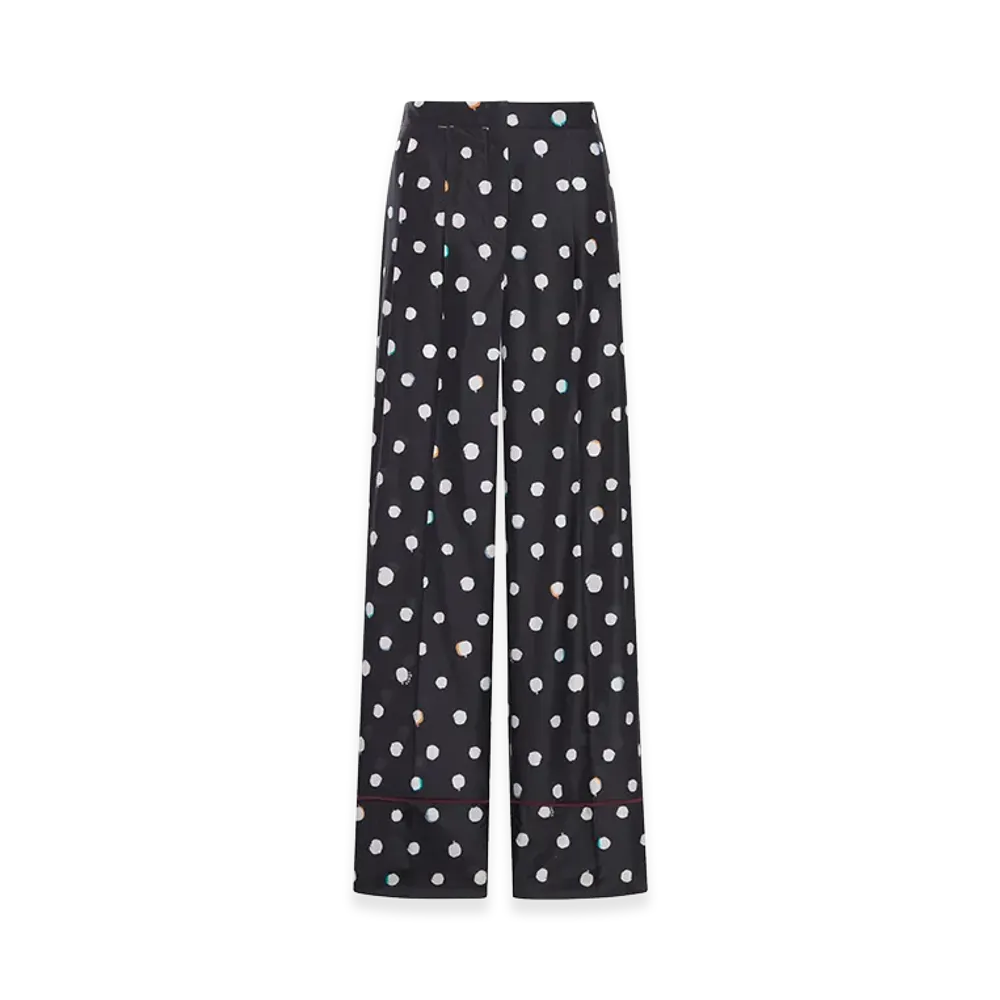 FENDI Women's Polka Dot Moth Trousers "Black"