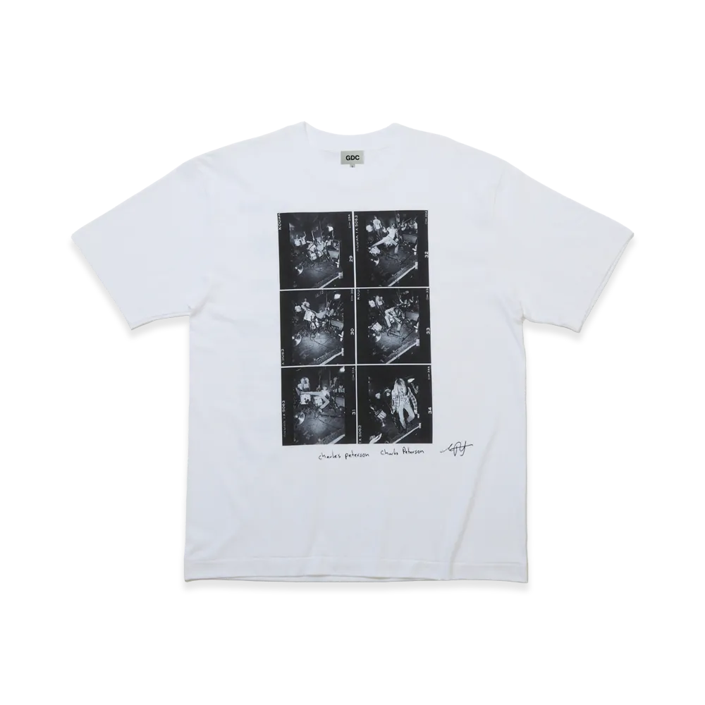 GDC x Charles Peterson x NIRVANA Raji's Drum Sequence Tee "White"