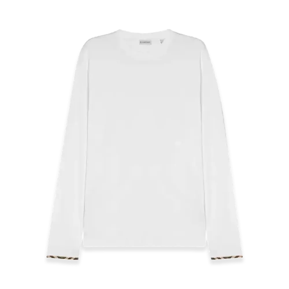 Burberry Long Sleeved T-Shirt "White"