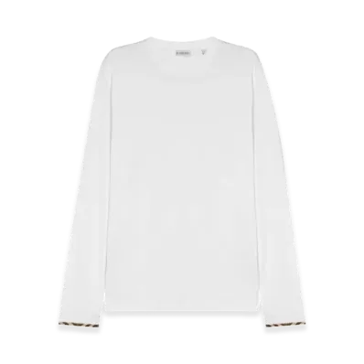 Burberry Long Sleeved T-Shirt "White"
