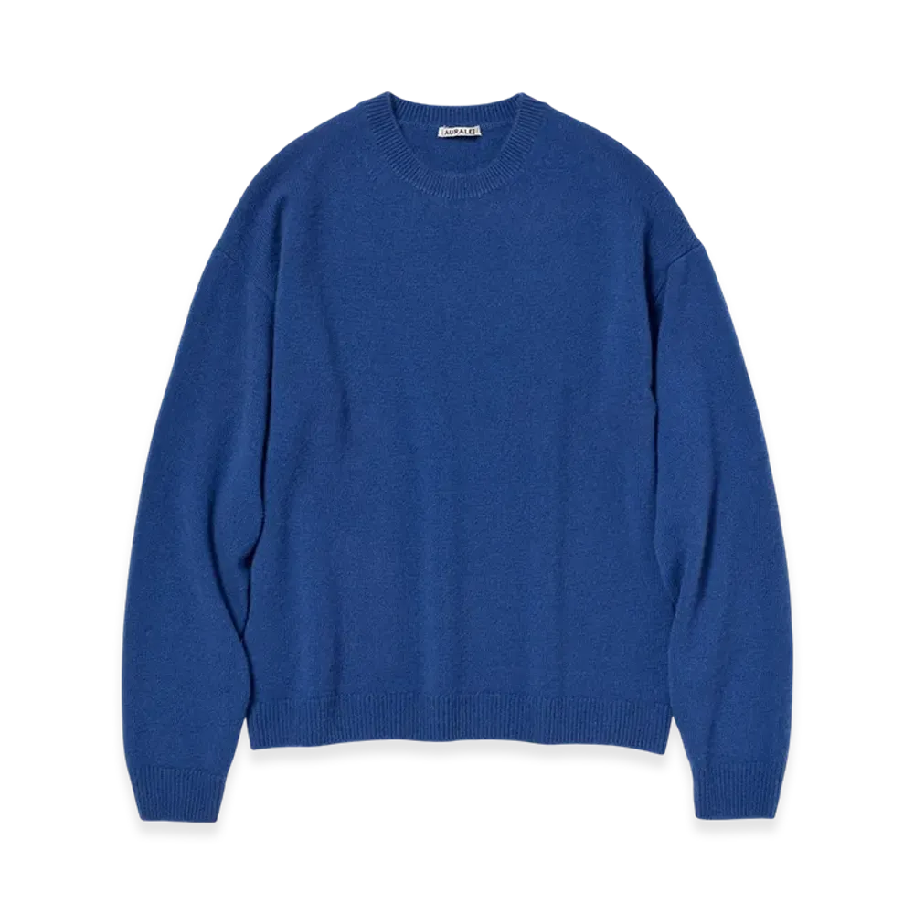 AURALEE Baby Cashmere Knit P/O "Royal Blue"