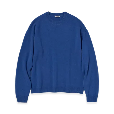AURALEE Baby Cashmere Knit P/O "Royal Blue"