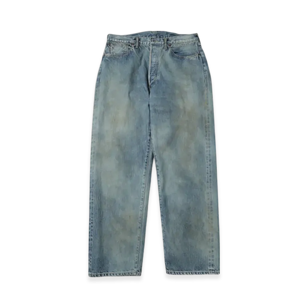 A.PRESSE No.37 Washed Wide Denim Pants "Indigo"