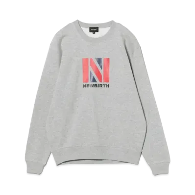 BEAMS NEWBIRTH Crew Neck Sweatshirt "MixGray"