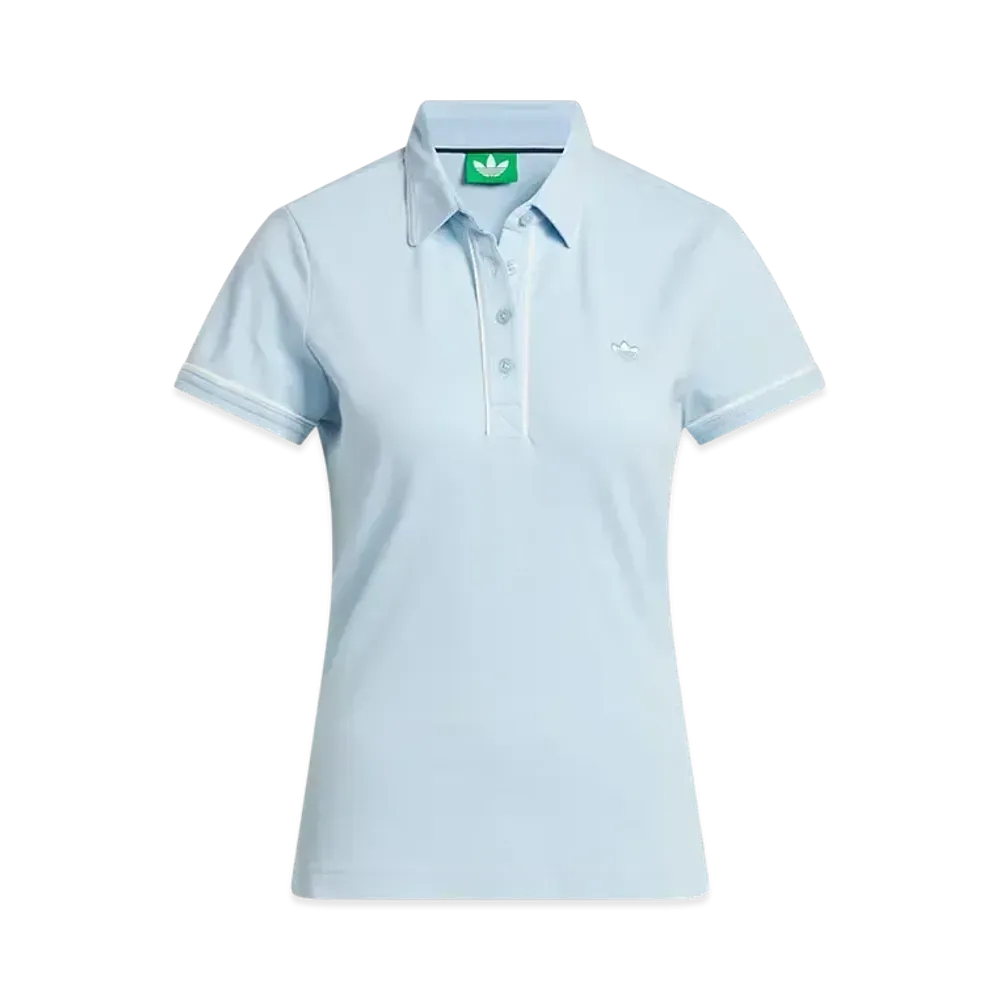 adidas Originals Golf Twist Knit One Point Logo Short Sleeve Polo "Clear Sky"