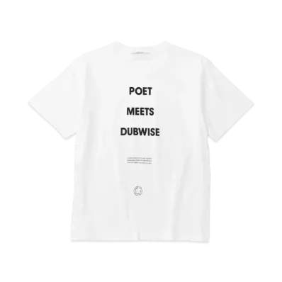 POET MEETS DUBWISE PMD Logo Heavy Weight Drop Shoulder T-Shirt "White"