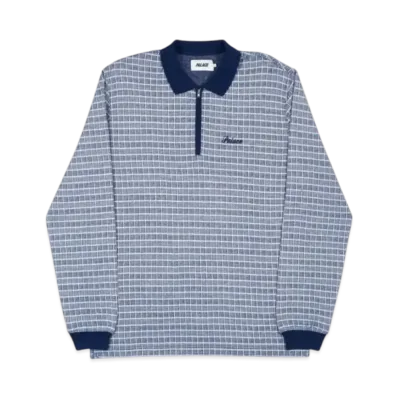 PALACE Checker Zip Top "Natural"