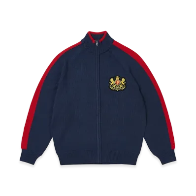 PALACE Established Zip Funnel Knit "Navy"