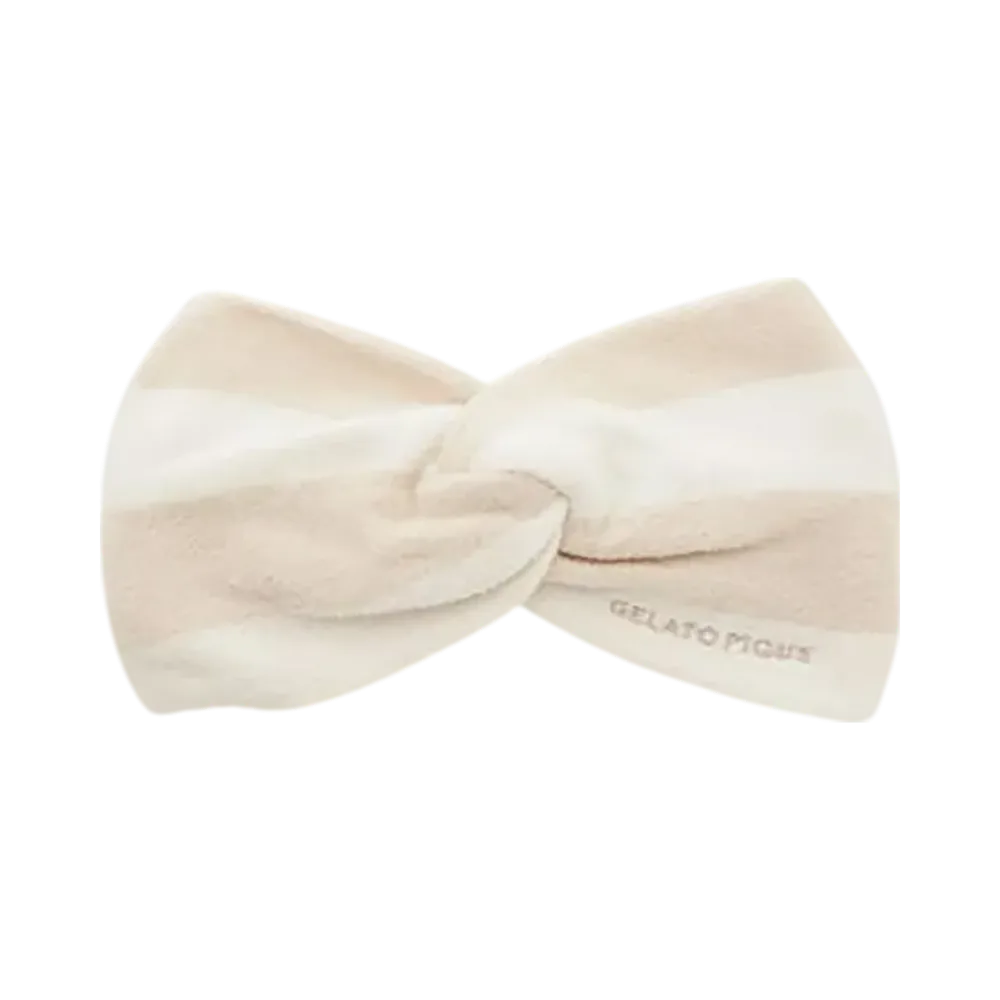 GELATO PIQUE Smoothie Little 2 Border Hairband "Beige"