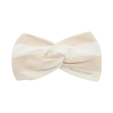 GELATO PIQUE Smoothie Little 2 Border Hairband "Beige"