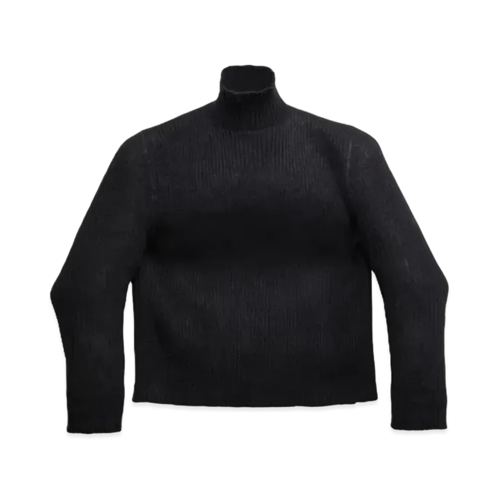 BALENCIAGA Men's Biker Sweater "Black"