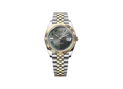 ROLEX Lady-Datejust Oystersteel & White Gold Diamonds "Grey"