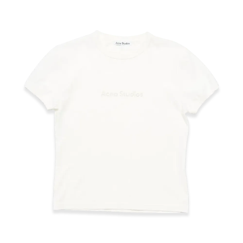 Acne Studios Logo T-shirt - Fit design "Cold white"