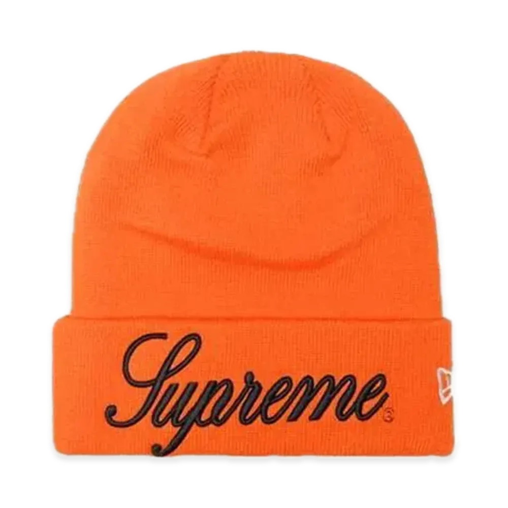 Supreme New Era Script Beanie "Orange"