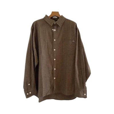 Maison MIHARA YASUHIRO x KAMIYA Oversized Checkedsh "Brown"