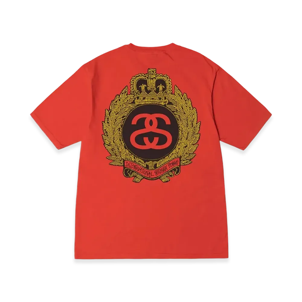 Stussy Crown Wreath Pigment Dyed Tee "Tomato"