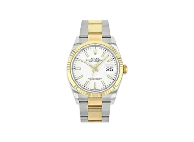 ROLEX Date-Just 36 White Dial 126233