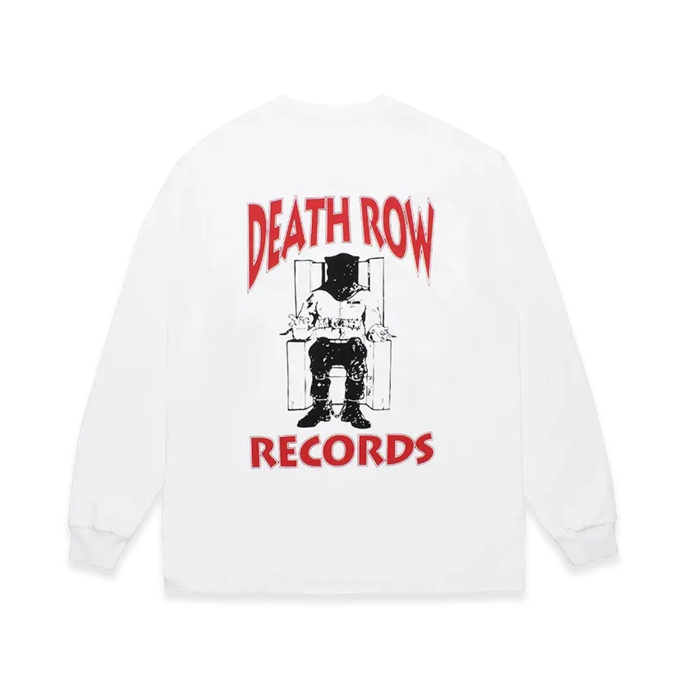 WACKO MARIA Death Row Records / Washed Heavy Weight Long Sleeve T-Shirt "White"