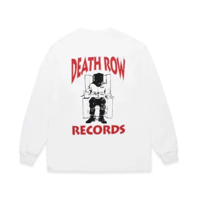WACKO MARIA Death Row Records / Washed Heavy Weight Long Sleeve T-Shirt "White"