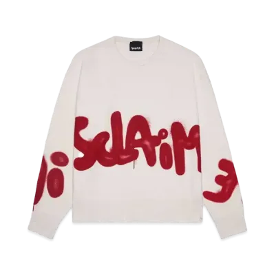 DISCLAIMER MAGLIA UOMO GIROCOLLO "CREMA/ST.ROSSOINDIA"