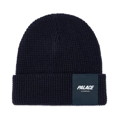 Palace London Waffle Beanie "Navy"