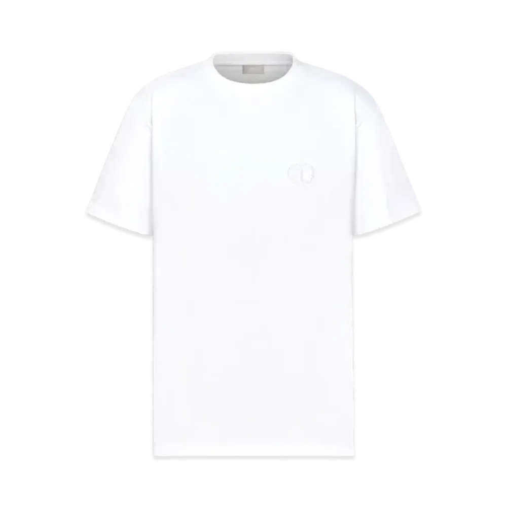 Dior CD Icon Relaxed-Fit T-Shirt Cotton Jersey "White"