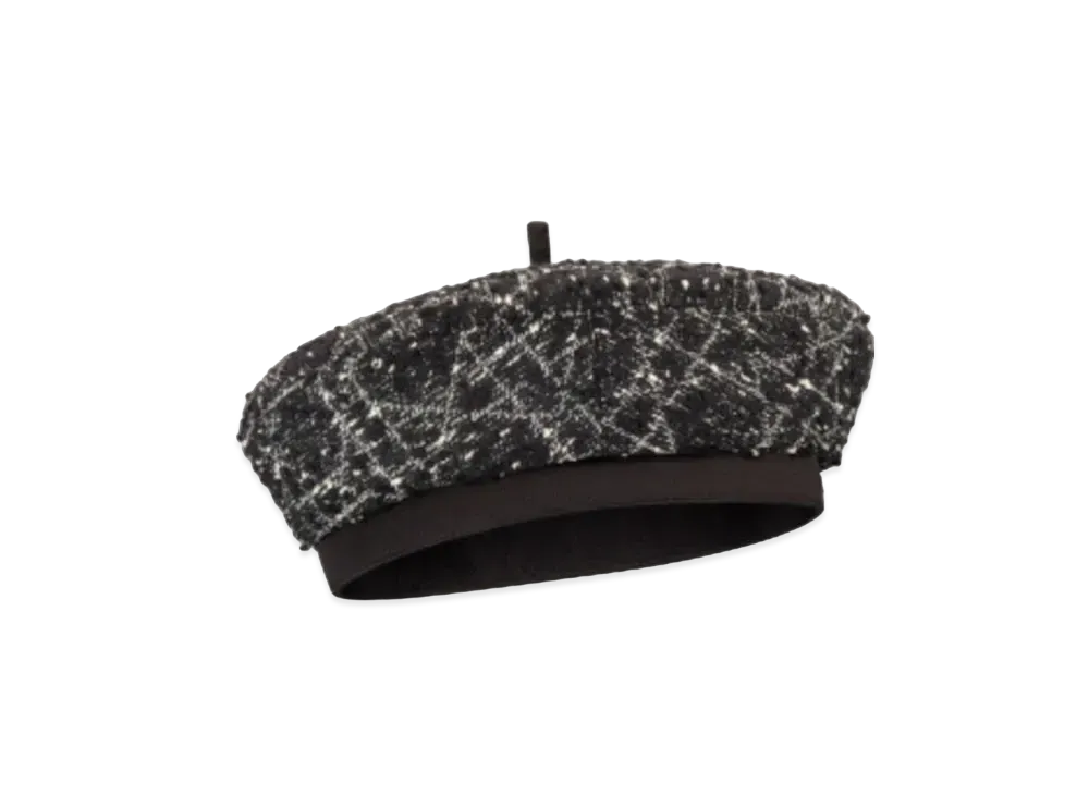 Dior Dior Arty Macrocannage Beret Tweed "Black/White"