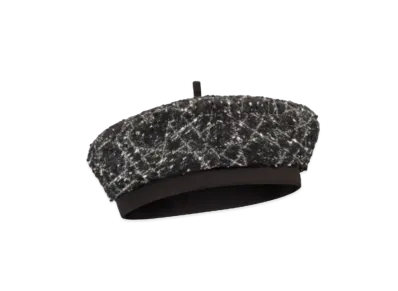 Dior Dior Arty Macrocannage Beret Tweed "Black/White"