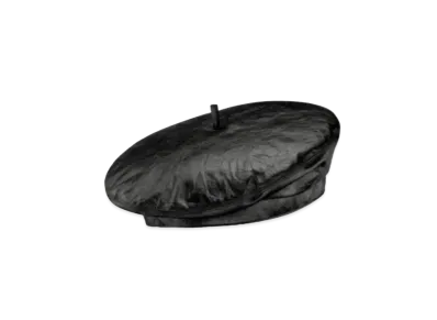 Dior Arty Beret Crinkled Calfskin "Black"
