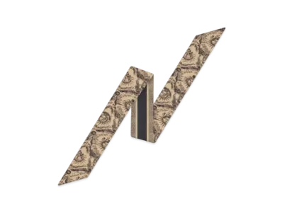 Dior Toile de Jouy Soleil Mitzah Scarf Silk Twill "Beige/Black"