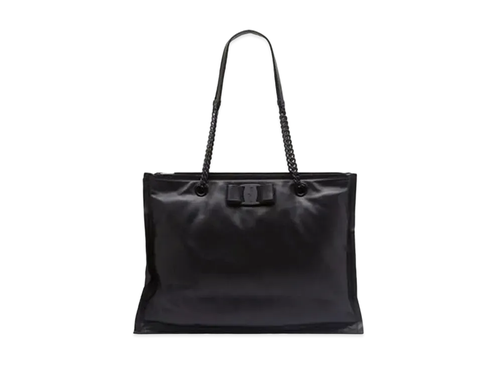 Salvatore Ferragamo Viva Bow Tote Bag (L) "Black"