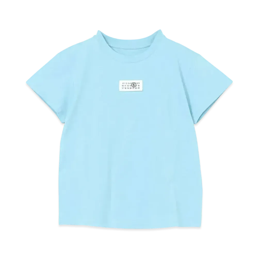 MM6 Maison Margiela T-Shirt with Numeric Logo Label "Blue"