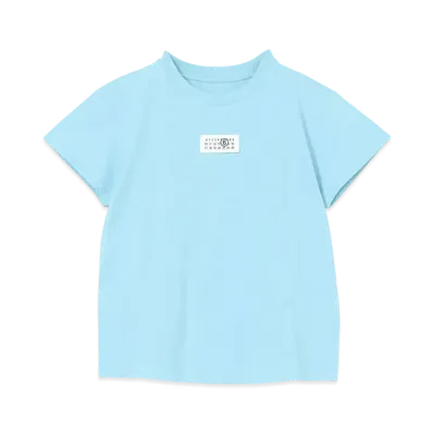 MM6 Maison Margiela T-Shirt with Numeric Logo Label "Blue"