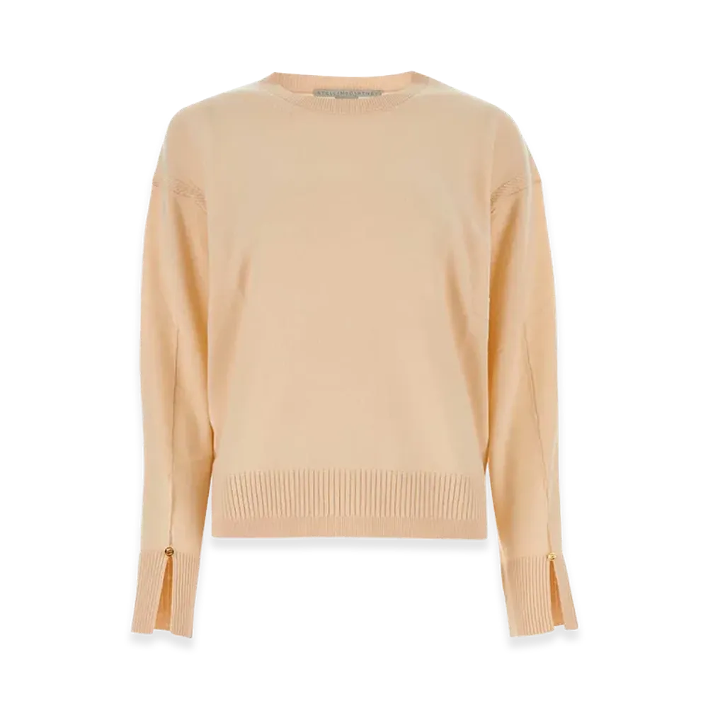 STELLA McCARTNEY Women's Skin Wool Oversize Sweater "Pink"