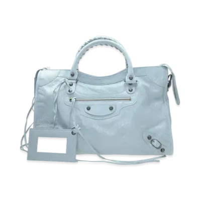 BALENCIAGA Handbag Lambskin "Light Blue"
