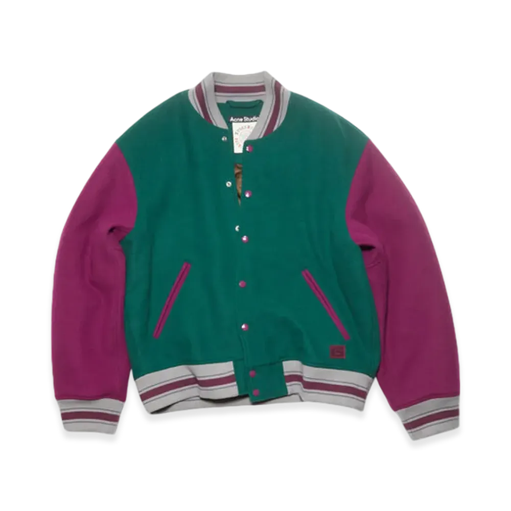 Acne Studios Varsity Jacket "Night Green"