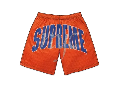 Supreme Rhinestone Mesh Short "Orange"