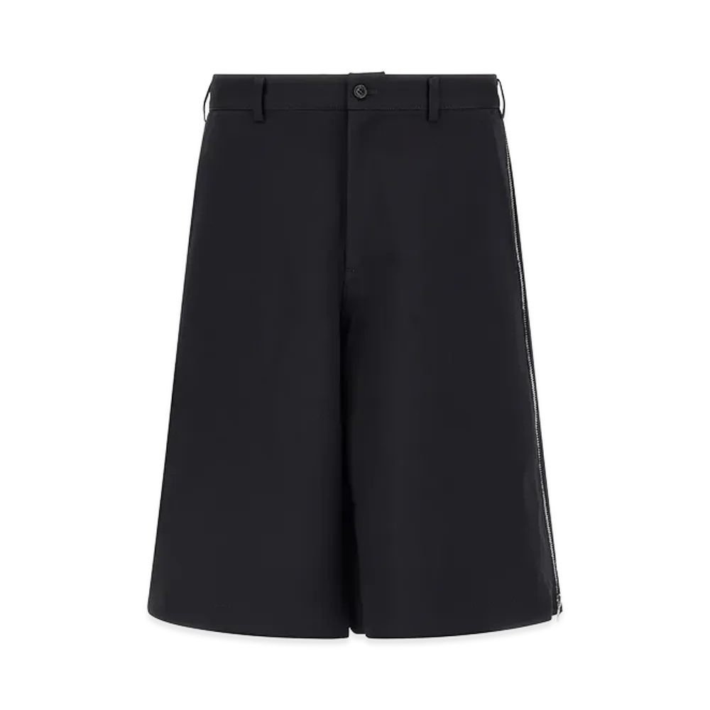 COMME des GARCONS SHIRT Zip Bermuda Shorts "Dark Blue"