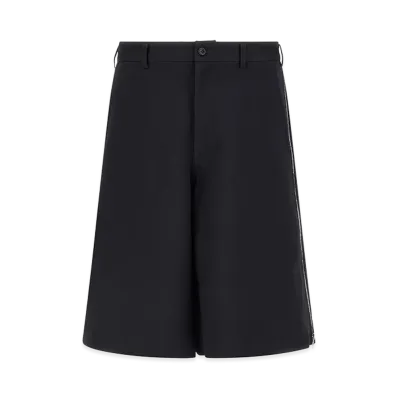 COMME des GARCONS SHIRT Zip Bermuda Shorts "Dark Blue"