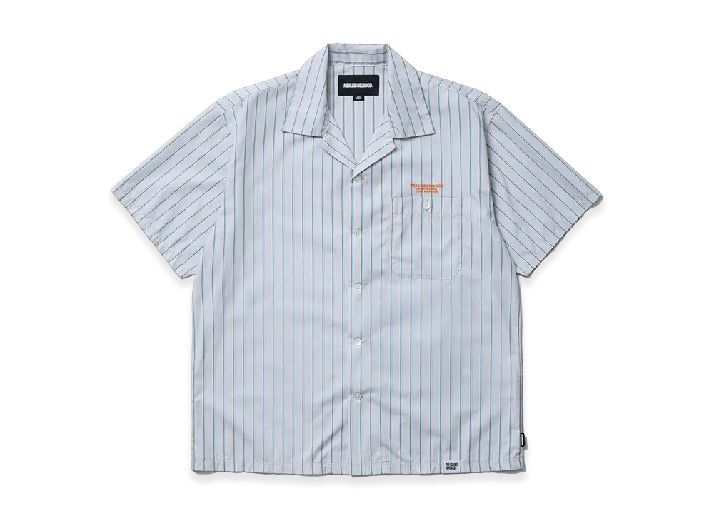 NEIGHBORHOOD Stripe Work Shirt SS "Stripe(B)"